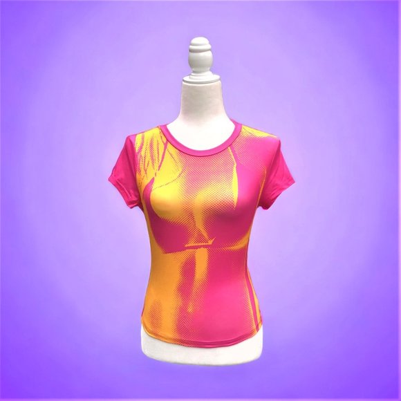 Graphic T-shirt Tie Dye 3D Effect-print Short Sleeve Sz 10 NEW w Tag - Picture 1 of 6